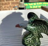 Pair of Ceramic Painted Eagle Figurines