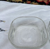 Pair of Glass Square Dishes