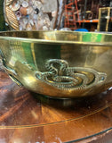 Round Brass Asian Style Bowl