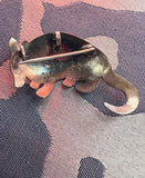 Small Silver Armadillo Pin