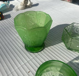 Instant Collection of Light Green Glass Vases- Set of 4