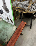 Industrial Green Metal Vanity Stool