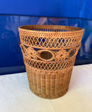 Handwoven Detailed Wicker Basket