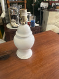 Small White Ceramic Ginger Jar Style Table Lamp