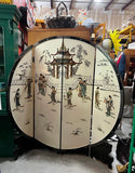 Round Asian Coromandel Screen