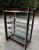 Vintage Polo Ralph Lauren Display Store Shelf on Wheels