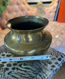 Small Brass Urn With Etched Details