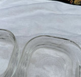 Pair of Glass Square Dishes