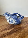 Asian Blue and White Ceramic Bird Creamer Cup/Teapot