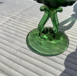 Viking Princess Flowerlite Emerald Glass Cup