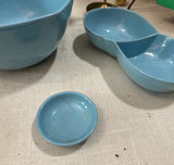 Instant Collection of Blue Ceramic Serving Bowls- Set of 6