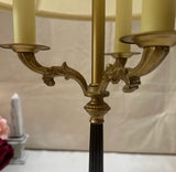 Skinny Brass Lion Footed Table Lamp