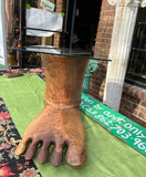 Wooden Foot Table Base With Glass Top