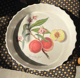 Ceramic Peach Pie Dish, Grimwood's Royal George