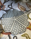 1970s Vintage Kitchen Waffle Maker Hand Held Pan