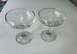 Pair of Glass Anniversary Champagne Glasses