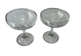 Pair of Glass Anniversary Champagne Glasses