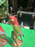 Pair of Ceramic Hand Painted Bird Figurines