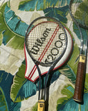 Trio of Vintage Metal Wilson Tennis Rackets and Cover