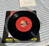 Michel Fugain/Le Big Bazar- Chante... Comme Si Tu Devais Mourir Vintage 7inch Vinyl