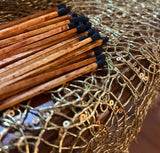 50 Matchsticks and Glass Bowl