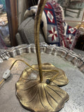 Vintage Brass Tulip Style Table Lamp