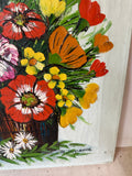 Boho Vintage Bright Flowers, Painting