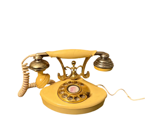 Vintage Radio Shack Yellow Telephone
