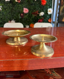 Pair of Simple Brass Candle Holders