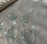 Collection of Small Glass Biomorphic Spoons- Set of 7