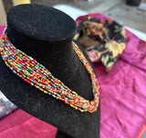 Multi-Colored Beaded Necklace