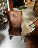 Pair of Country Core Heart Shaped Children’s Chairs