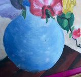 Framed Floral Arrangement in Vase Painting