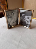 Trio of Folding Gold Picture Frames