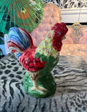 Small Ceramic Hand Painted Rooster Salt Shaker