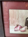 Wine and Onions Watercolor, Frames