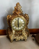Vintage Resin Nautical Seashell Standing Clock
