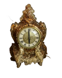 Vintage Resin Nautical Seashell Standing Clock