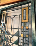 Large Metal Folding Screen in the Style of Frank Lloyd Wright