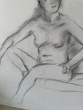 Charcoal Nudist Drawing With Shading