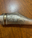 Beautiful Vintage Asian Style Silver and Brass Letter Opener