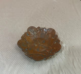 Small Brown Pottery Detailed Catchall