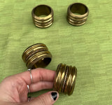 Collection of Brass Napkin Rings- Set of 4