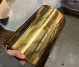 1970s Brass Vintage Minimalist Wastebasket