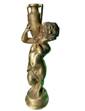 Greek Key Cherub Decorative Piece