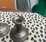 Pair of Small Silver Candlestick Holders