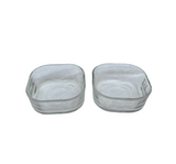 Pair of Glass Square Dishes