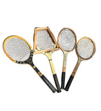Collection of Vintage Miscellaneous Wooden Tennis Rackets With Guards