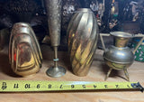 Instant Collection of Brass Decorative Urns and Vases- Set of 4