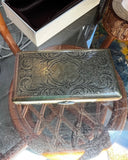 Vintage Pair of Brass Etched Cigarette Cases